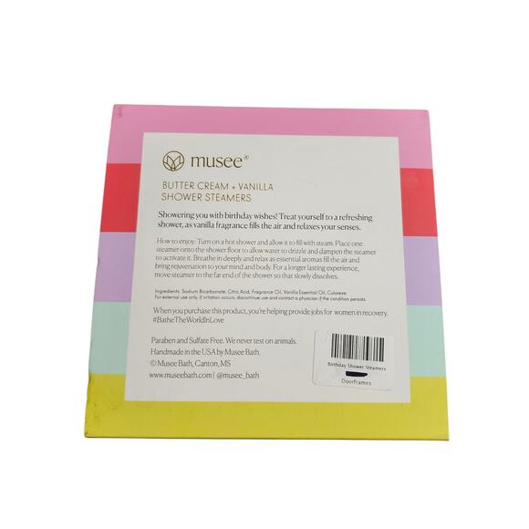 NEW 4 Musee Bath's "Happy Birthday to You!" Shower Steamers - Picture 3 of 4